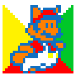 Rubik's cube mosaic art picture