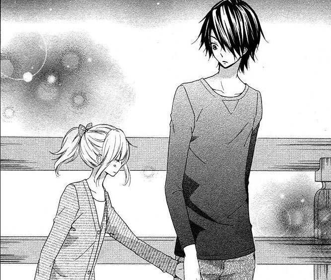 Anime short girl and tall boy