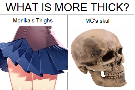 Pixilart - monika be thicc uploaded by DanganDayDream